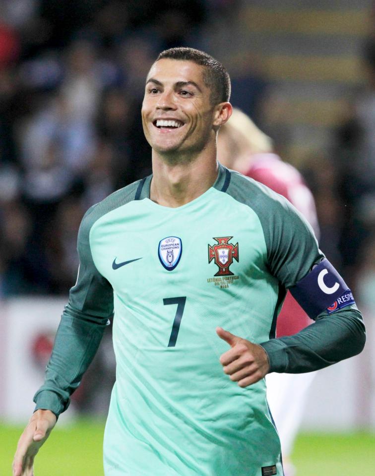  CR7 scored a brace for Portugal against Latvia