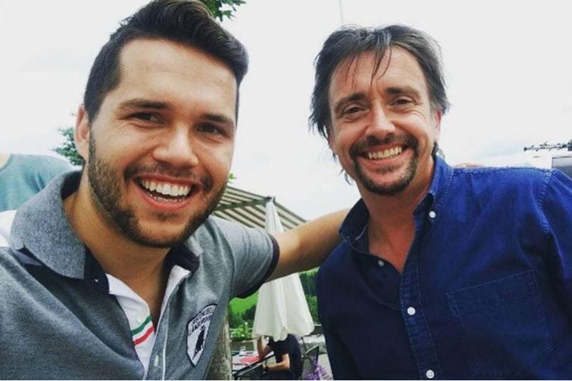  Smiling Richard Hammond pictured with fan moments before horror crash in Swiss mountain race