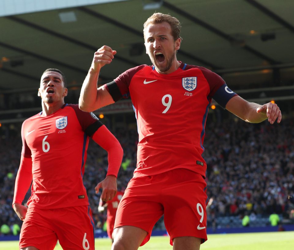  Harry Kane scored in injury time to rescue a point for England against Scotland