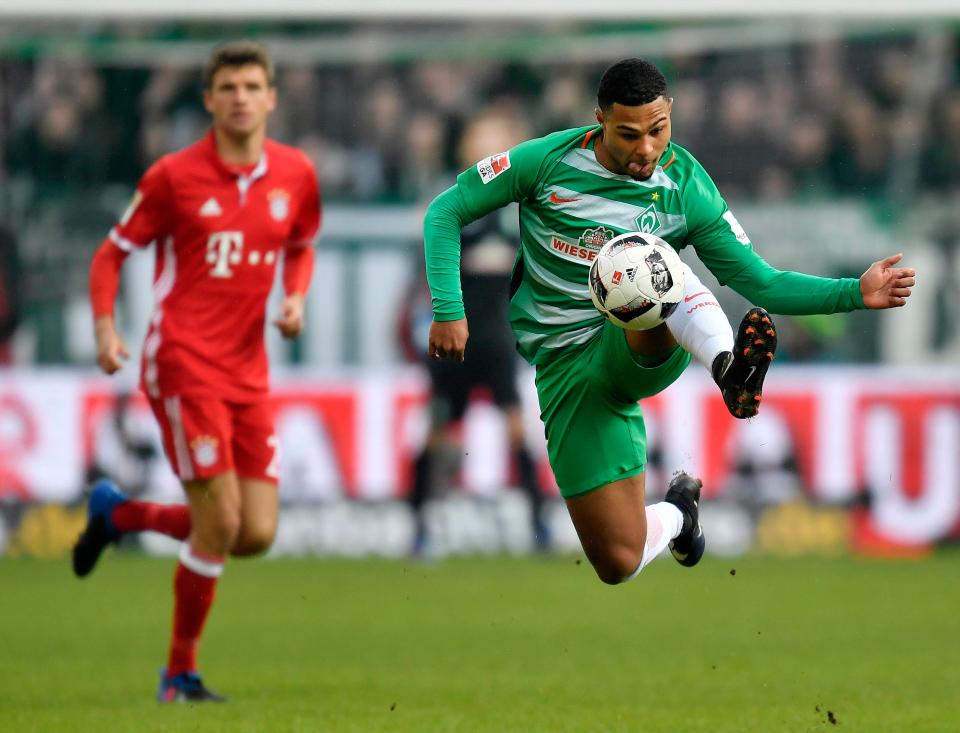  Serge Gnabry will now line up for Bayern Munich after sealing a move last week