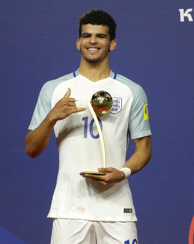  Dominic Solanke won the Under-20s World Cup Golden Ball award