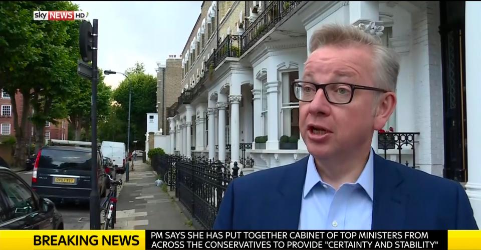  Michael Gove this morning was keen to praise Theresa May