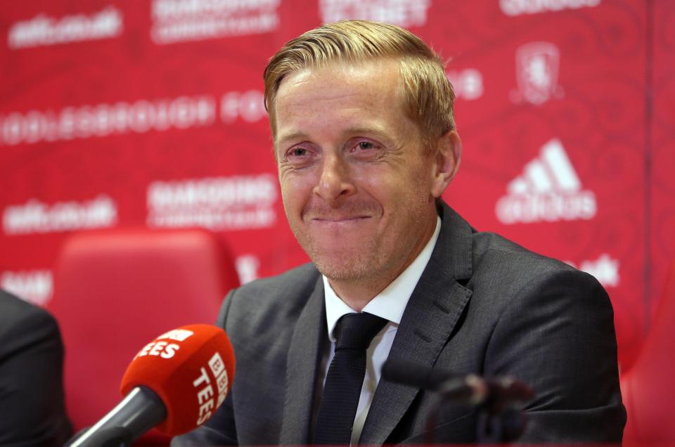  Garry Monk was announced as the Middlesbrough manager today