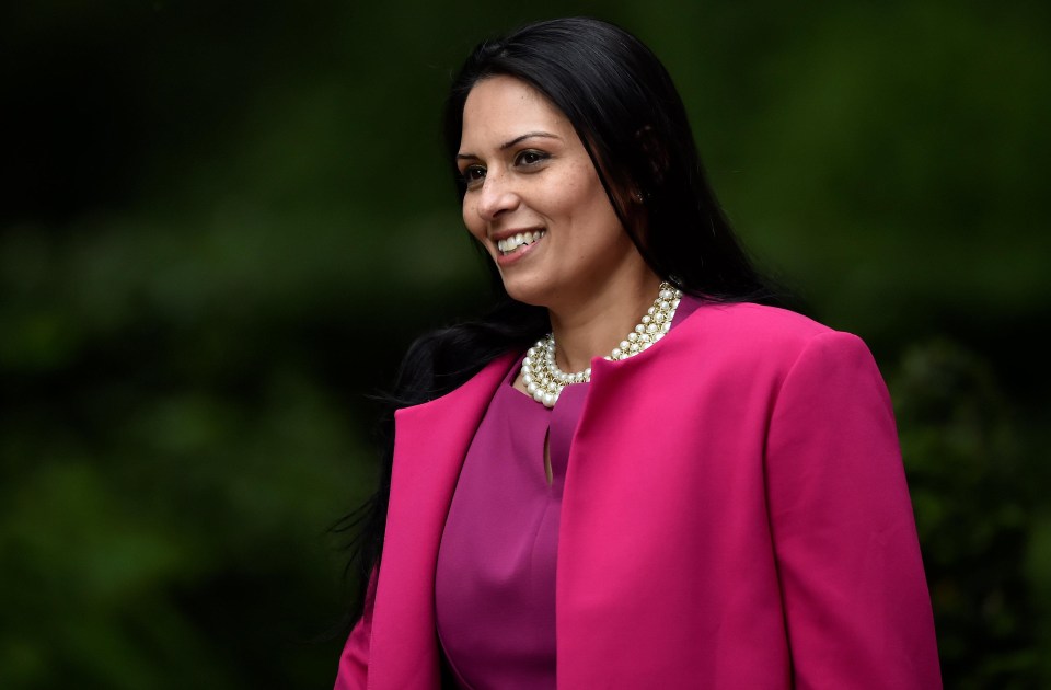 Priti Patel in Downing Street