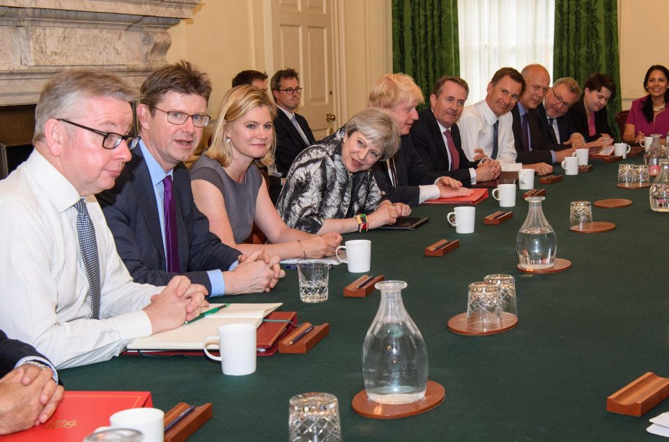  Theresa May is chairing a crisis meeting of her Cabinet this morning