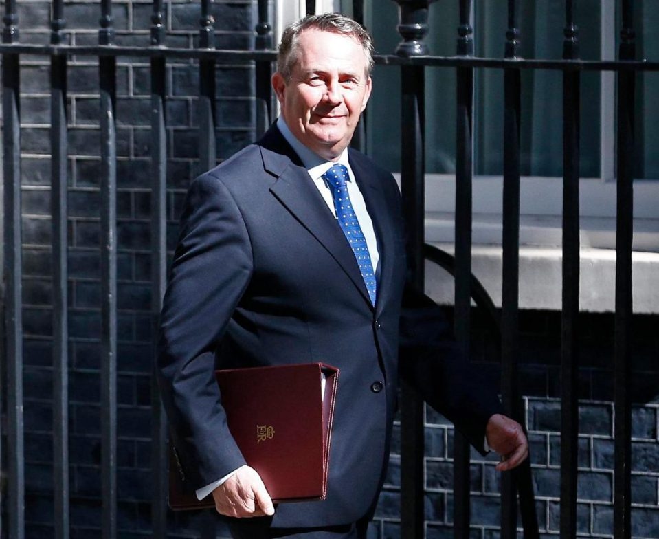  Liam Fox is hoping to start talks on trade deals with countries around the world