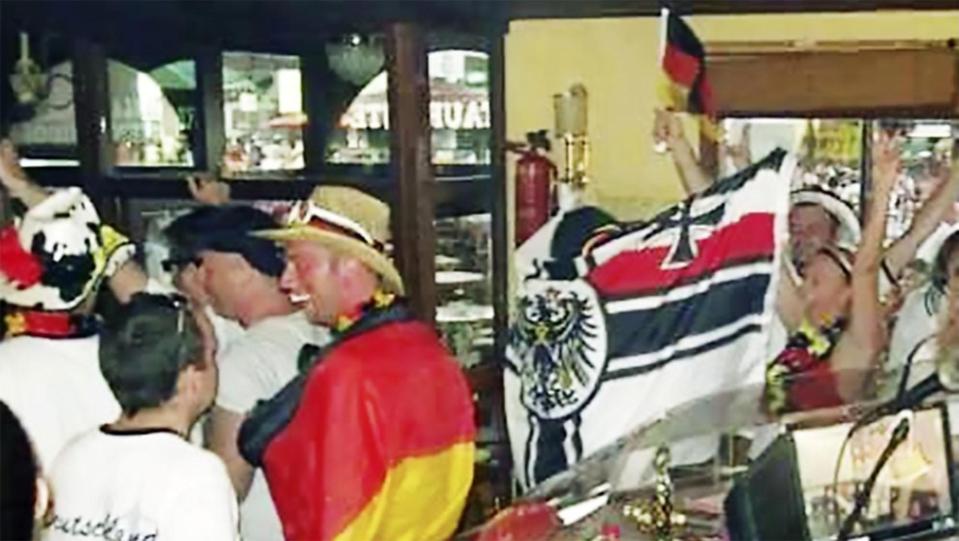 Flags covered in historic German insignia as well as openly Nazi symbols have become more frequent sights in the Spanish resort