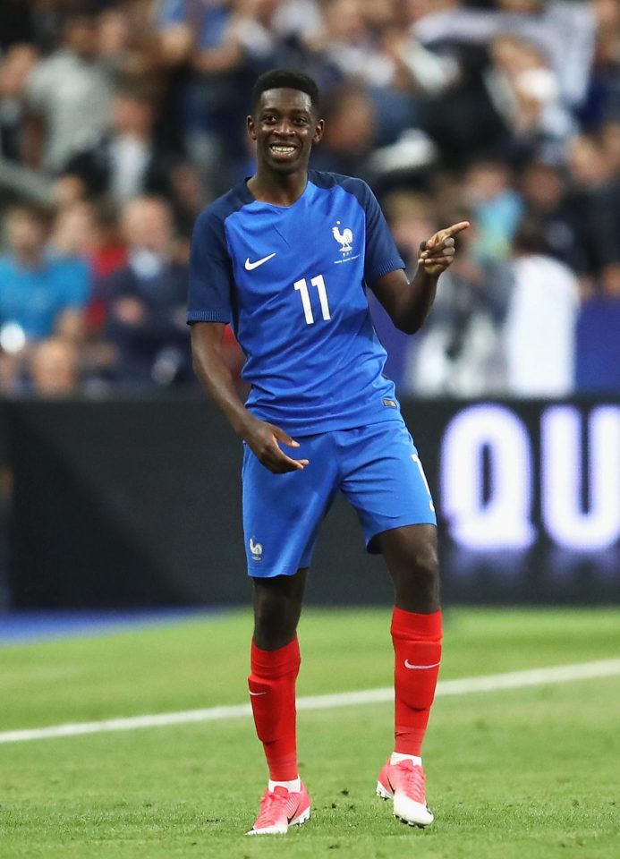  Dembele is one of France's brightest young prospects and already has seven caps