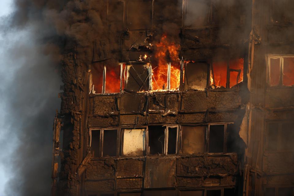  Reports have suggested residents were told to stay in their flats as the building burned