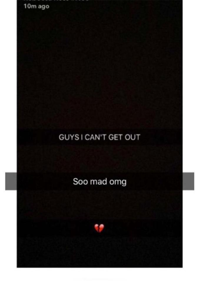  A Grenfell Tower block resident sent this snapchat after the block of flats set alight