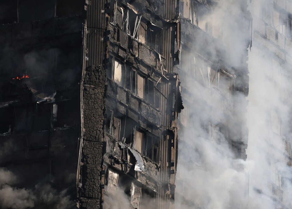 The building has been completely ripped out by the blaze