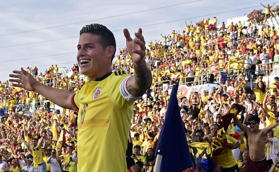  James Rodriguez seems on the cusp of a move from Real Madrid