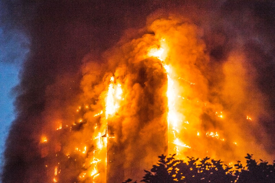 The flames tore through the building as residents tried to avoid being burnt alive