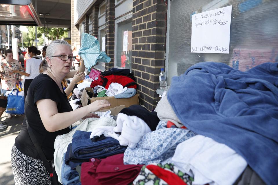  Three support centres have been opened nearby for members of the public to donate clothes, toys, and toiletries