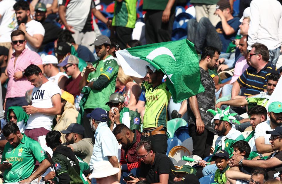  Pakistan were roared on by plenty of fans in Cardiff