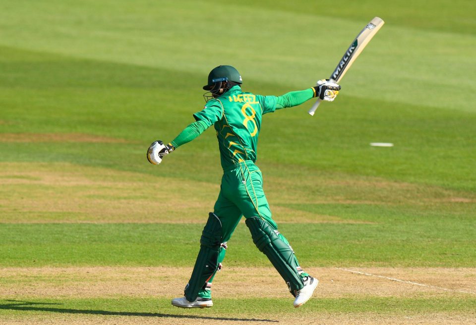  Mohammad Hafeez celebrates afetr hitting the winning runs