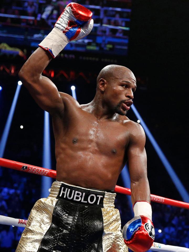  Floyd Mayweather hopes to earn as much as the £230million he made for fighting Manny Pacquiao in 2015