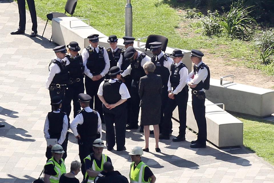  The PM was on a'private visit to the site of the horrific tragedy