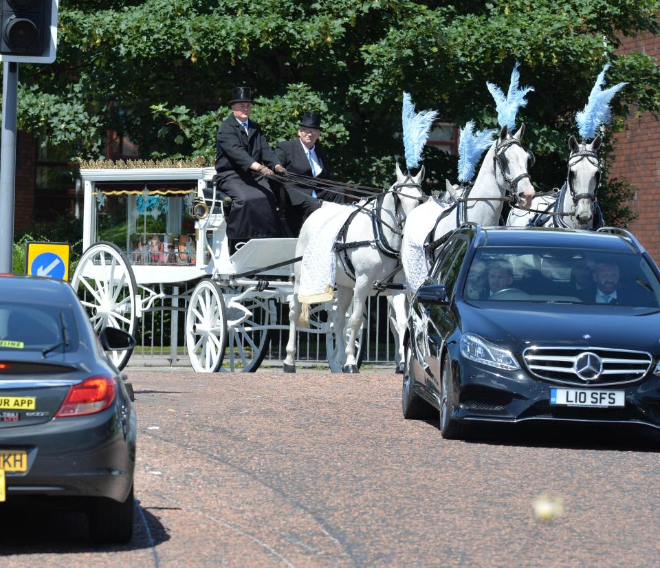  Hundreds lined the streets to pay tribute to the 28-year-old