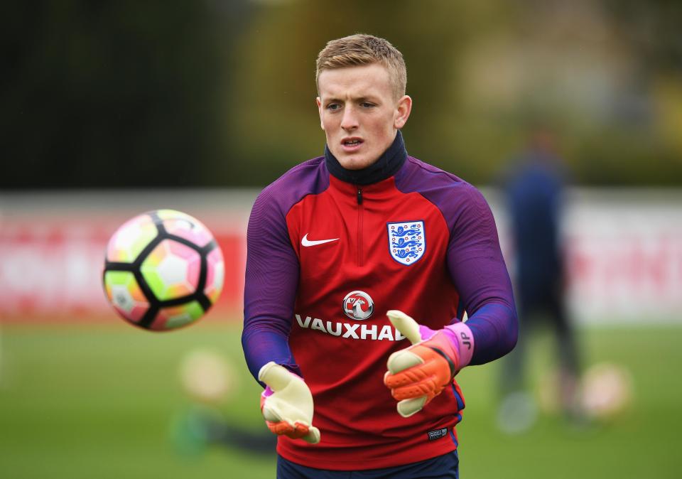  Jordan Pickford is currently away on international duty with England Under-21s