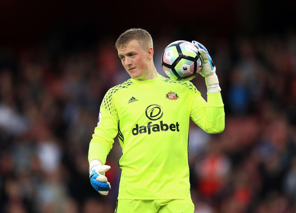  Jordan Pickford excelled for Sunderland despite suffering relegation with the Black Cats