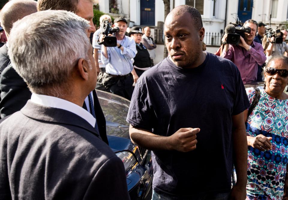  Sadiq Khan was at the scene of the Grenfell Tower fire too