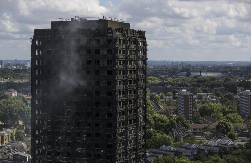  The 24-storey residential Grenfell Tower block in Latimer Road was engulfed in flames in the early hours of June 14