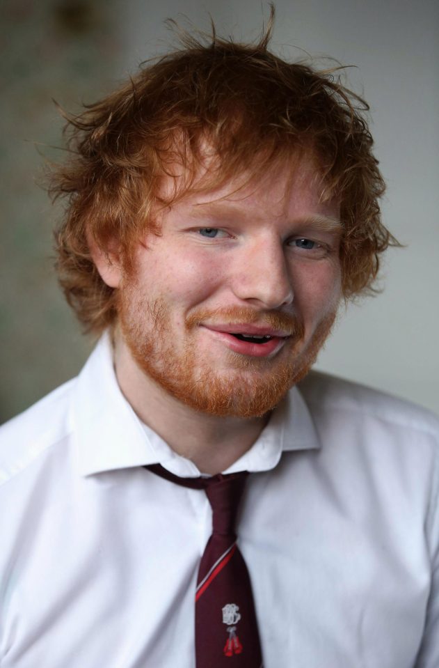  Singer Ed Sheeran, 26, has been awarded an MBE for his services to music and charity