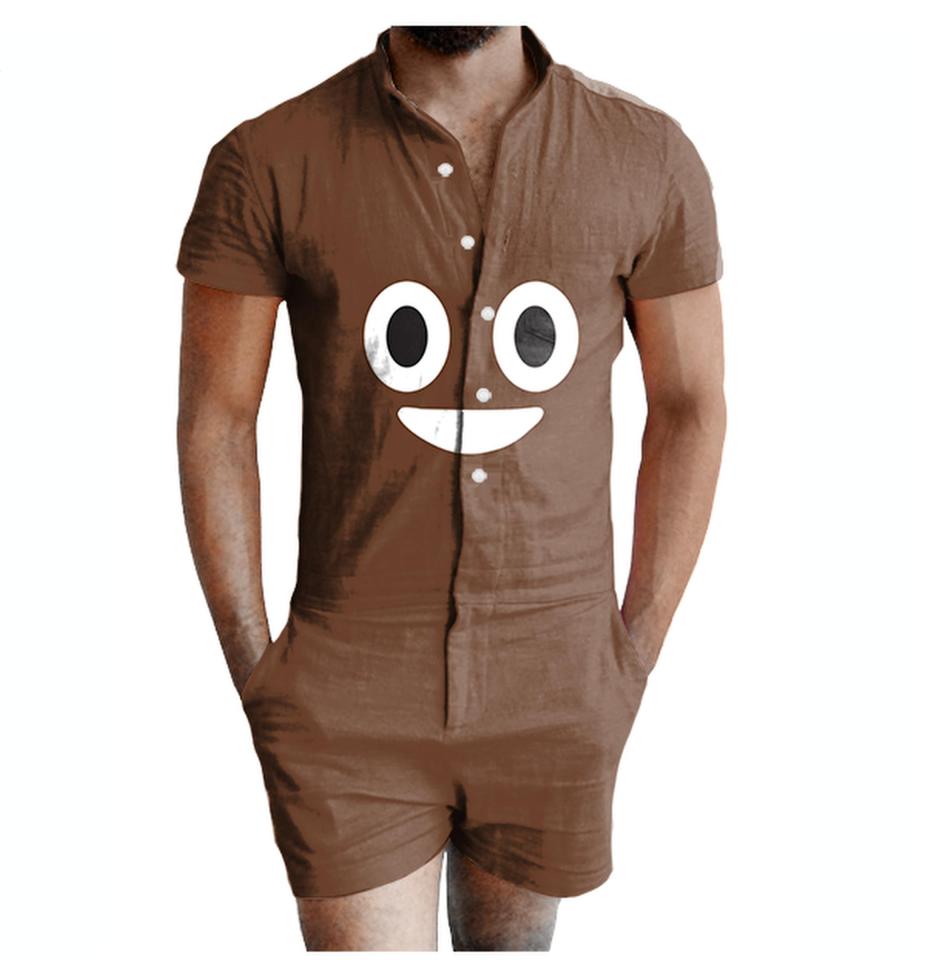  Romper fans can also turn heads with this poo emoji option