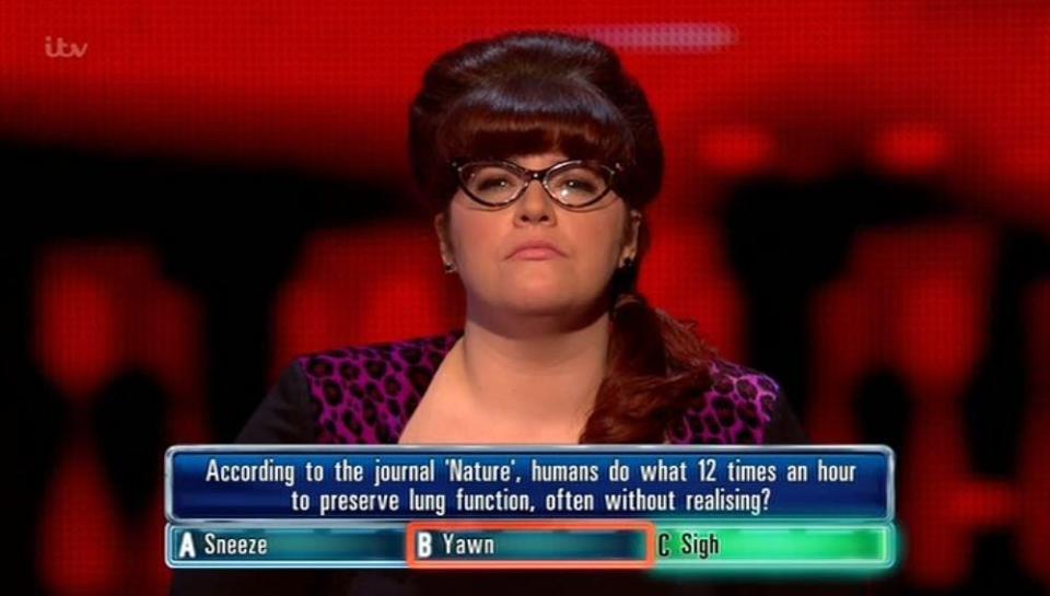  The Vixen let Sam slip through the net when she fluffed the penultimate question