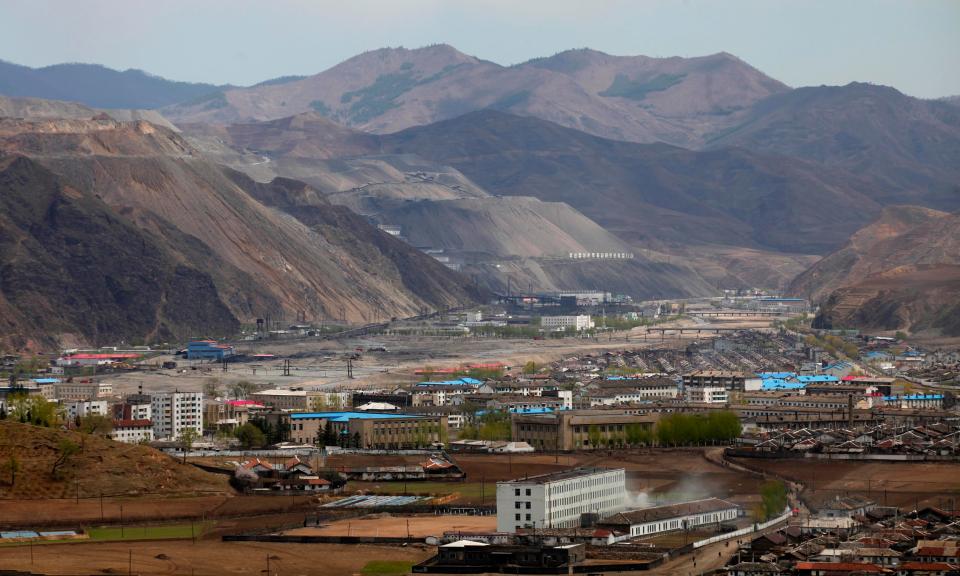  A massive mining operation near the town of Musan