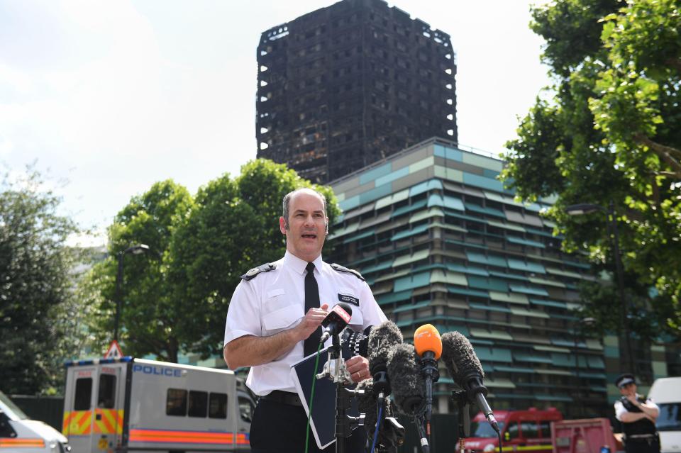  Commander Stuart Cundy said 58 people were presumed dead and 16 bodies had been removed from Grenfell Tower