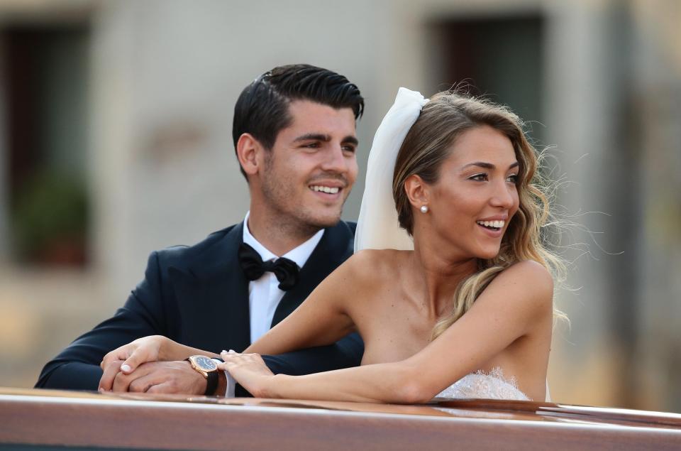  Alvaro Morata has been enjoying a summer off with new wife Alice Campello