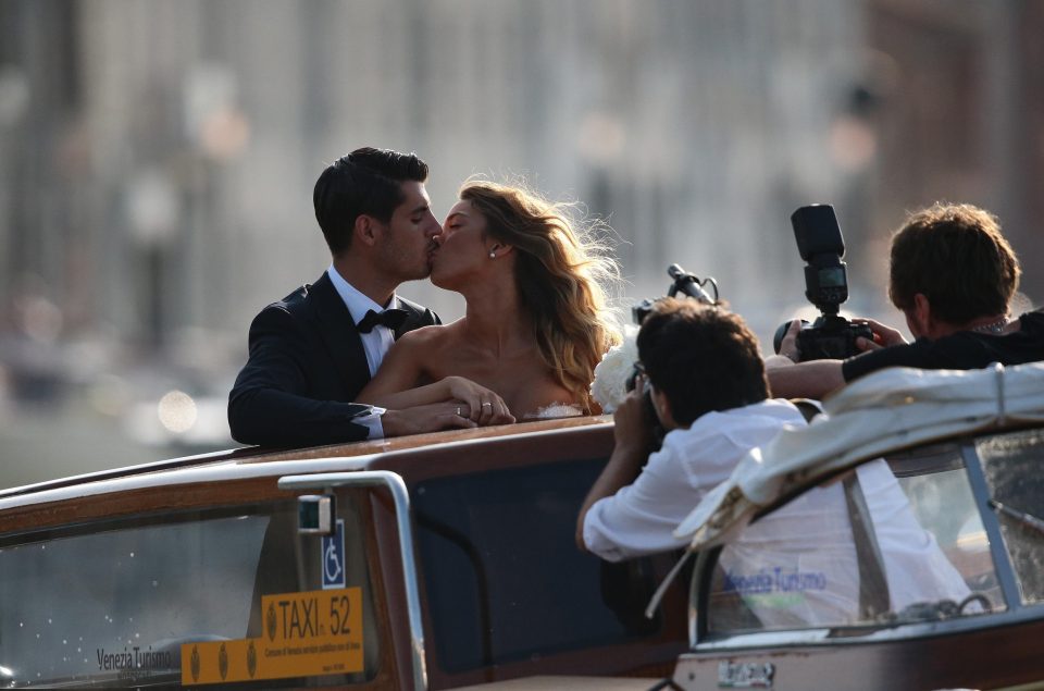  Morata married Alice Campello in a lavish ceremony in Venice earlier this month