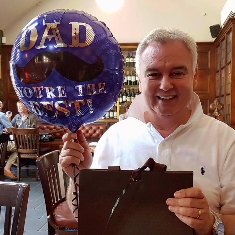  THIS Morning presenter Eamonn Holmes looked delighted with his balloon