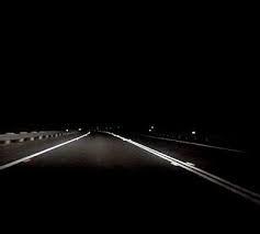  Stretches of the Wakehurst Parkway are submerged in darkness at night time