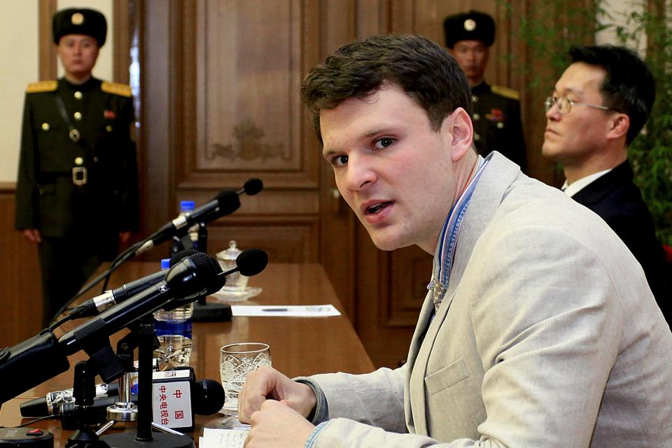  Otto Warmbier, 22, was released from North Korea in a coma with severe brain damage last week