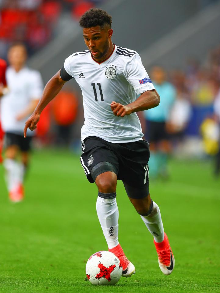  Serge Gnabry was signed by Bayern Munich after impressing for Werder Bremen