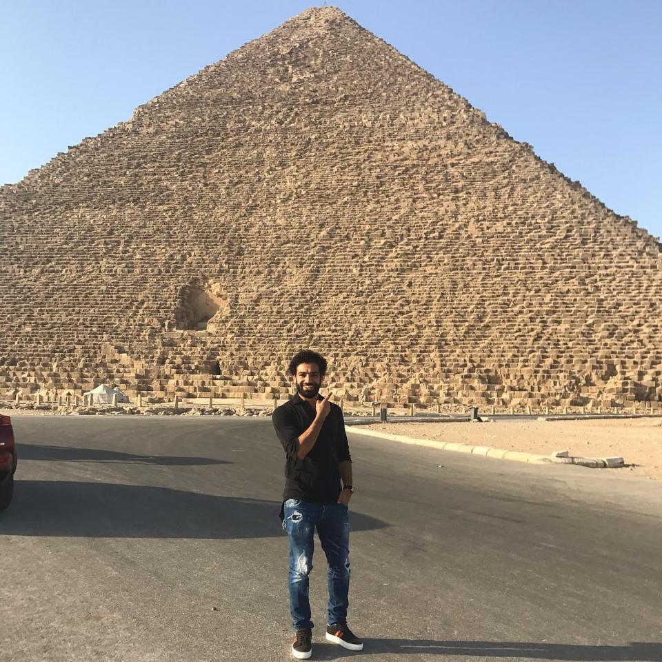  Mohamed Salah was rumoured to be in Liverpool but posted snaps from Egypt