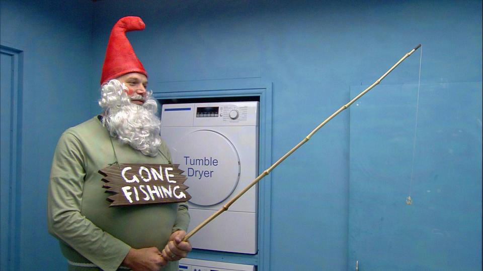  One human gnome had seemingly 'gone fishing'