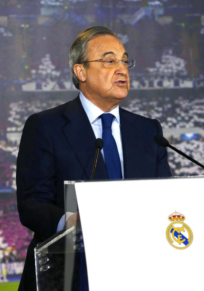  Real Madrid president Florentino Perez is playing hard-ball over James Rodriguez