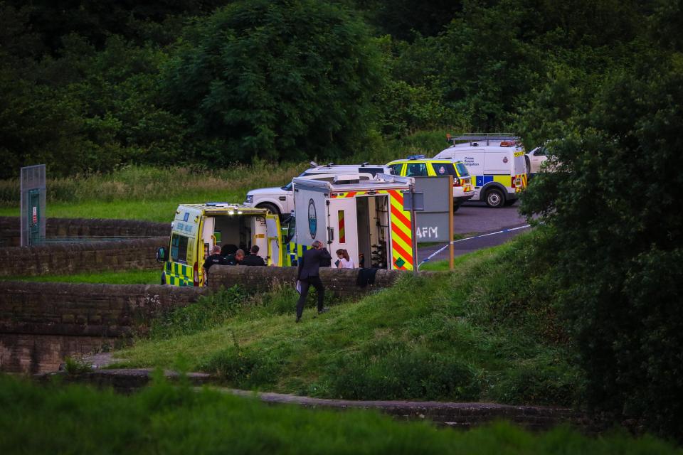  Emergency services rushed to the scene after pals raised the alarm just before 6pm last night