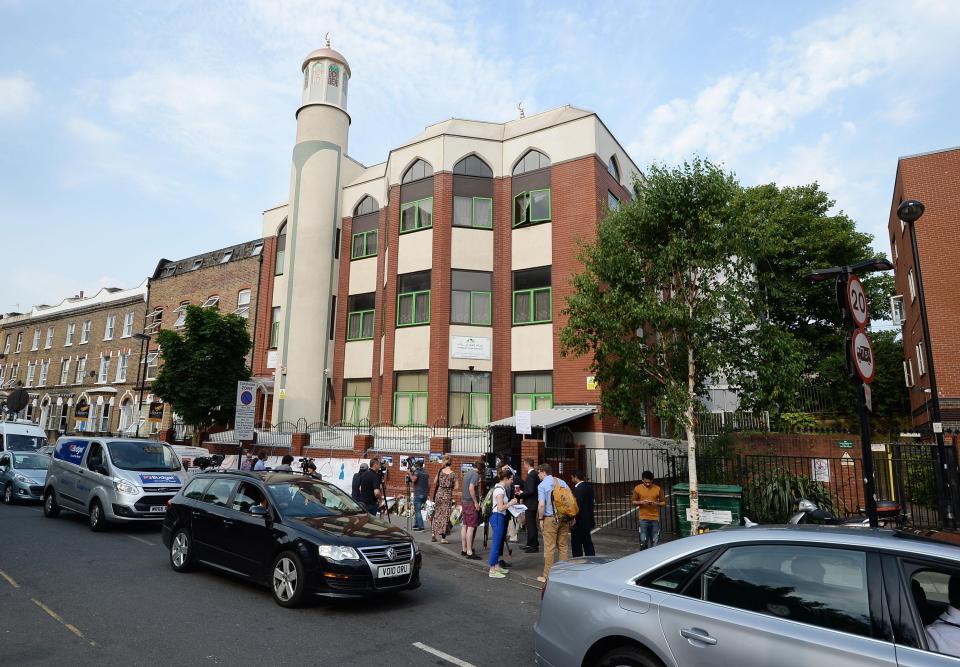  Media outside the North London mosque the day after the atrocity