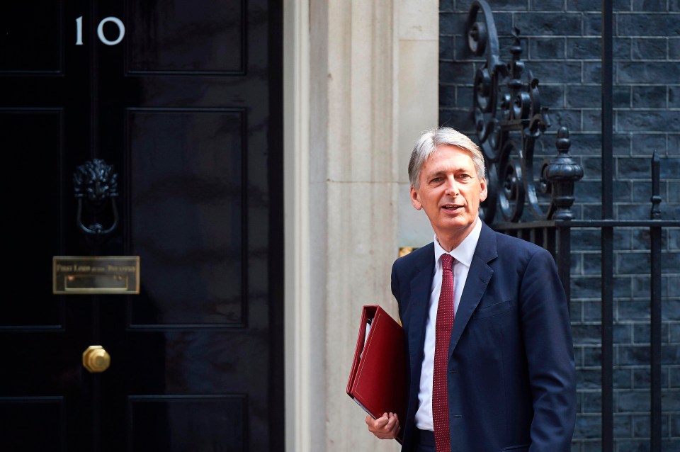 Philip Hammond outside Number 10