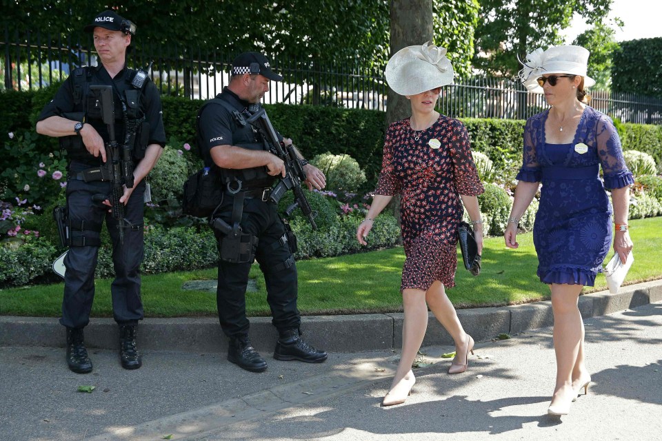 Armed police were first introduced to Ascot last year and received a positive reaction