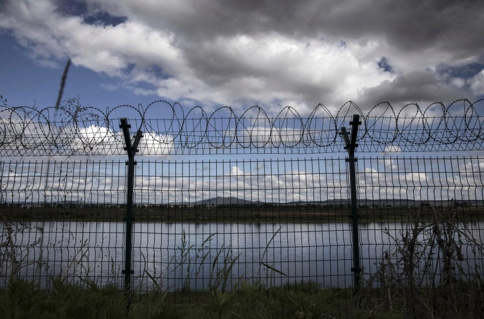  A razor wire fence near the border of northern China and North Korea . China has long been North Korea's main ally and trading partner, but relations are increasingly strained by continued missile testing.