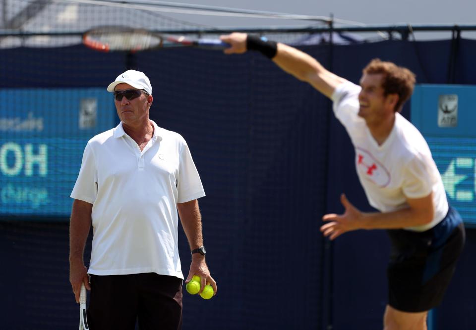  Lendl and Murray spent two years apart - seeing the Scot tumble out of the top 10