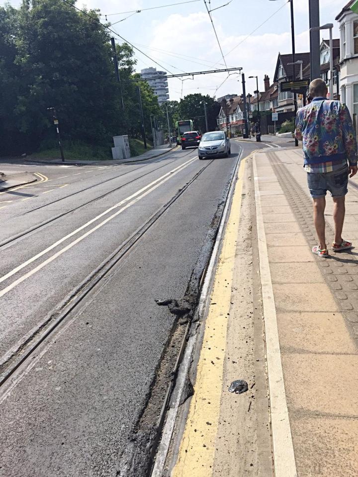  Passengers were scared to board after spotting the disintegrating surface close to the site of the fatal tram crash last year