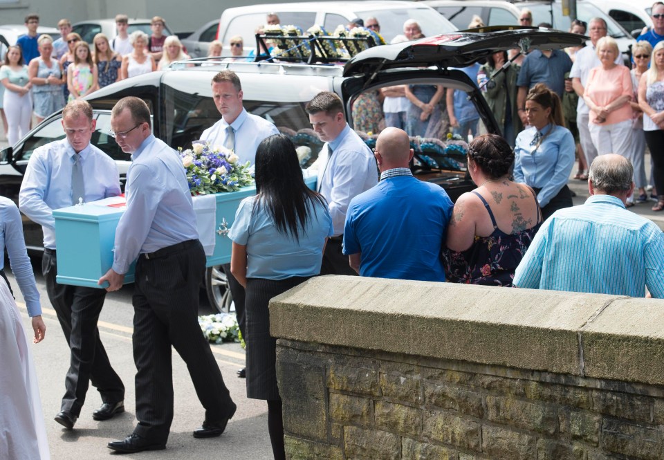 Hundreds of mourners were expected to attend and pay tribute to the teenager