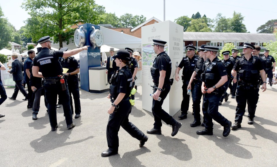 Officers have been deployed to the race course in significant numbers